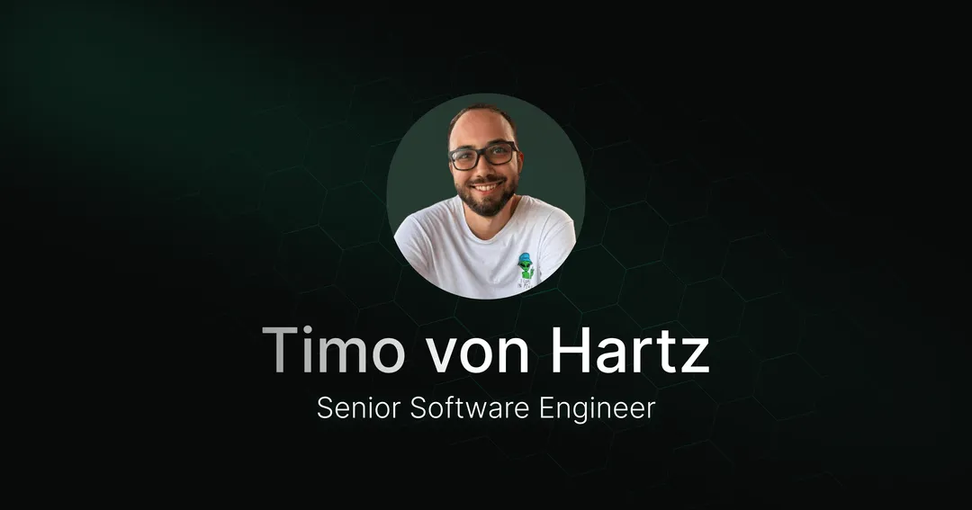 Welcoming Timo von Hartz, our new Senior Software Engineer